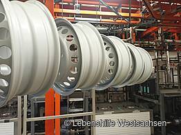 Behindertenwerkstatt Reinsdorf - Pulverbeschichtung von Felgen