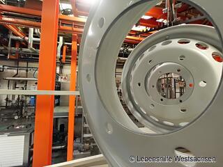 Behindertenwerkstatt Reinsdorf - Pulverbeschichtung von Felgen