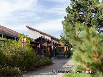 Eingangsbereich der Behindertenwerkstatt Reinsdorf gGmbH